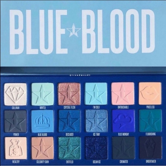 Jeffree Star Makeup Bnibnwt Cosmetics Blue Blood Palette Poshmark